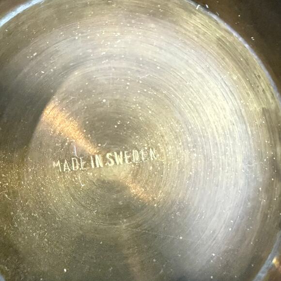 Brass Basket Twisted Handle Sweden 9" x 5" - Picture 10 of 12